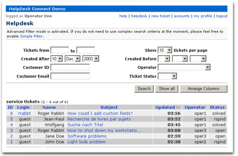 Single interface to manage all incoming customer service requests from email, support site, web forms, phone, fax and postal mail.